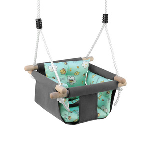 ชิงช้าเด็กในร่ม เก้าอี้แขวนผ้าสำหรับเด็ก รับน้ำหนักได้ 10 กก. ใช้ในสนามเด็กเล่นในร่ม - Product Image 4