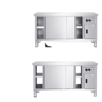 Réchauffeur de vaisselle électrique commercial Circulation d'air chaud établi intégré en acier inoxydable pour cantine Restaurant hôtel fournitures