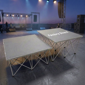 เวทีงานแต่งงาน งานเลี้ยง ขนาด 4x4 ฟุต เวทีจัดงานในร่ม เวทีพับได้สำหรับโรงแรม โรงเรียน - Product Image 1