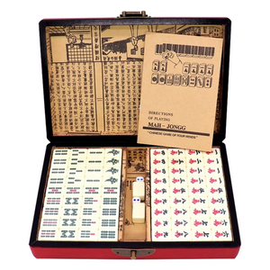 Ensemble de Mahjong traditionnel chinois, 144 mini tuiles, jeu portable avec boîte, jouet numéroté pour les voyages et les activités de rassemblement - Product Image 4