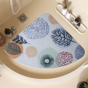 PVC en forme d'éventail anti-dérapant <span class=keywords><strong>bain</strong></span> salle <span class=keywords><strong>de</strong></span> douche tapis <span class=keywords><strong>de</strong></span> sol toilette ventouse Anti-chute ménage salle <span class=keywords><strong>de</strong></span> <span class=keywords><strong>bain</strong></span> tapis <span class=keywords><strong>de</strong></span> pied incurvé - Product Image 3
