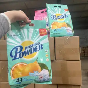 Fabricantes em pó de detergente para a roupa com perfume floral 500g, sabão em pó sem ataque, direto da produção da China