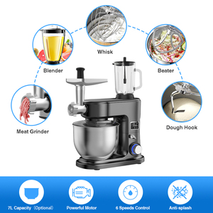 <span class=keywords><strong>Robot</strong></span> <span class=keywords><strong>da</strong></span> <span class=keywords><strong>Cucina</strong></span> 3 in 1 Impastatrice per Dolci e Impasti <span class=keywords><strong>con</strong></span> Ciotola in Acciaio Inox Mixer <span class=keywords><strong>da</strong></span> Banco <span class=keywords><strong>con</strong></span> Tritacarne e <span class=keywords><strong>Frullatore</strong></span> - Product Image 4