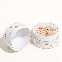 Boîte en carton cylindrique personnalisée, papier d'emballage pour gâteau, emballage personnalisé pour gâteau, boîtes rondes pour mini cupcakes, cheesecakes