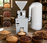 Petite machine à décortiquer les fèves de cacao, éplucheuse de fèves de cacao avec système de collecte des poussières