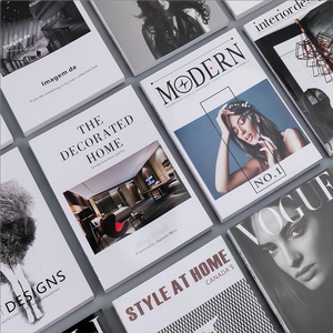 Simple, moderno, simulación, modelo de libro decorativo, luz de habitación, decoraciones de lujo, adornos, revista de cuero suave en inglés - Product Image 3