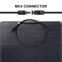 Panneau solaire flexible HPBC Tech 120W, 25% d'efficacité élevée, anti-fissuration et étanche IP67 (ETFE) pour camping-car, marine et balcon