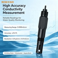 Sonde de conductivité numérique en graphite à quatre pôles en ligne RS485 pour la mesure de l'EC, du TDS et de la salinité de l'eau (rivière, lac, eau souterraine) – Équipement environnemental OEM