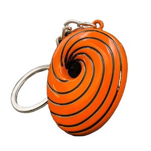 Nouveau Pendentif Collier et <span class=keywords><strong>Porte</strong></span>-clés Spirale 3D en Métal, Inspiré de l'Anime, avec Emblème Créatif Blanc - Product Image 2