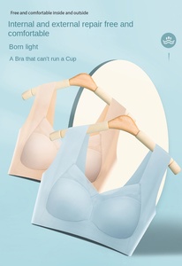 <span class=keywords><strong>Reggiseno</strong></span> Senza Cuciture Taglie Forti da Donna all'Ingrosso, Mezza Coppa Push-Up Traspirante e Comodo Senza Ferretto - Product Image 3