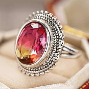 Anello Vintage Sunset Glow per Donne, Gioiello da Dito Elegante e alla Moda - Product Image 6