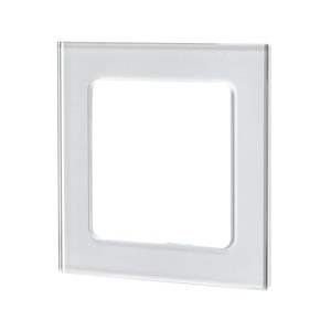 Plaque murale en verre, 1 clé, couleur argent, idéale pour contrôler l'éclairage dans les maisons et les bureaux. - Product Image 1