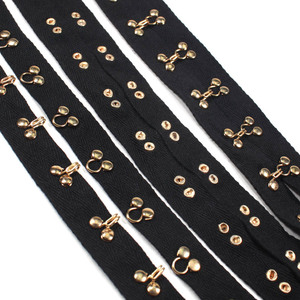 Vente en gros de ruban adhésif en coton pour boutons-pression à griffes ruban adhésif en métal pour vêtements de bébé/sac de couchage pour enfants - Product Image 6