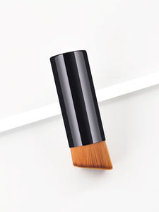 <span class=keywords><strong>Pinceau</strong></span> de fond de teint portable noir <span class=keywords><strong>pinceau</strong></span> de maquillage <span class=keywords><strong>biseauté</strong></span> pour crème liquide et poudre Contour polissage mélange correcteur visage brosse - Product Image 4