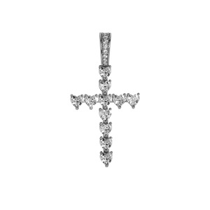 Copper Sporty Heart-Shaped <b>Cross</b> Pendant Simple Fashionable Accessory Men Women Versatile <b>Chain</b> Live - Product Image 6