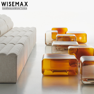 Wisemax Đồ Nội Thất Hiện Đại Bắc Âu Nhựa Phòng Khách Trung Tâm Bảng Thời Trang Nhựa <span class=keywords><strong>Sofa</strong></span> Bảng Bên Cho Sảnh Khách Sạn Nhà Hàng Biệt Thự - Product Image 3