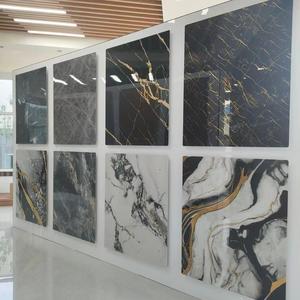 Feuille de marbre <span class=keywords><strong>PVC</strong></span> colorée haute brillance panneau mural d'épaisseur 2-3mm 1.8-<span class=keywords><strong>3m</strong></span> <span class=keywords><strong>longueur</strong></span> feuille de marbre UV panneau mural spc - Product Image 3