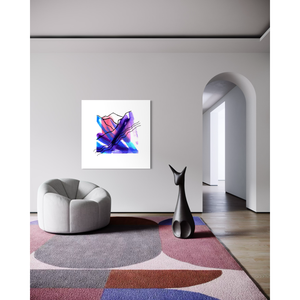 Decoración de pared en papel de arte con paisaje de río y montaña para un tema de naturaleza y entornos de oficina serenos - Product Image 5