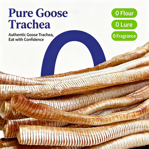Friandises pour chiens à base de trachée d'oie biologique naturelle, à ingrédient unique, séchées à l'air, croustillantes, riches en vitamines et minéraux pour la santé dentaire - Product Image 3