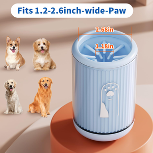 Tazza Portatile per Lavaggio <span class=keywords><strong>Zampe</strong></span> Animali con Setole in Silicone Morbido, Kit Pulizia <span class=keywords><strong>Zampe</strong></span> Cani con Spazzola Manuale e Asciugamani in Microfibra - Product Image 2