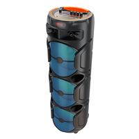 Nouvelle Enceinte Karaoké Bluetooth Portable 120W Haute Puissance 2025 avec Subwoofer Intégré, Batterie et Éclairage RGB pour Fêtes, avec Micro