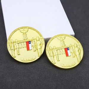Usine personnalisé drapeau chilien affidavit émail métal 3D défi pièce pour Souvenirs - Product Image 2
