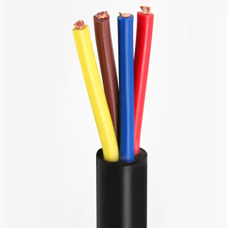 Cable de alimentación doméstico flexible, redondo, h05vv-f, 4 núcleos, 2.5mm2