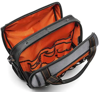 Sac fourre-tout à outils durable avec cadre robuste Poignée facile à saisir Fermeture à glissière intérieure haute visibilité pour une récupération efficace des outils