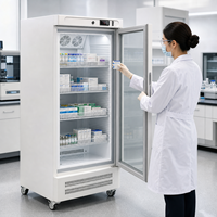Meilleur prix 2 ° Réfrigérateur de pharmacie vertical C Vertical 394L en acier inoxydable avec écran tactile et enregistreur de données pour laboratoire de recherche