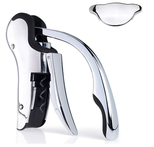 Tire-bouchon professionnel en acier inoxydable pour sommelier, coupe-capsule robuste - Product Image 3