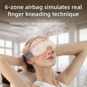 Masque oculaire massant <span class=keywords><strong>intelligent</strong></span> pliable avec chaleur, vibrations, musique pour le sommeil, compression d'air, Bluetooth, USB Type-C – Cadeau pour les yeux - Product Image 5