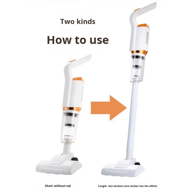 2-in-1 Cordless Vacuum Cleaner, Convertible Handheld & Stick Vacuum with High Suction, Lightweight Rechargeable Vacuum for Home