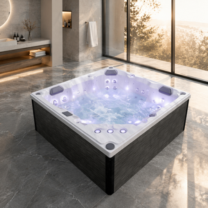 Fornitore all'Ingrosso di Vasche Idromassaggio, Spa Esterna per 5 Persone con <span class=keywords><strong>2</strong></span> Chaise Longue, <span class=keywords><strong>Jacuzzi</strong></span> in Acrilico con Massaggio - Product Image 1