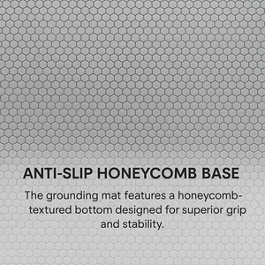 Alfombrilla ultrafina de puesta a tierra Azul pizarra de 1,0mm: superficie conductora flexible con respaldo antideslizante de panal para puesta a tierra diaria - Product Image 4