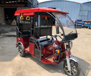 新型インド製オート三輪電動オープンリキシャ/旅客スクーター 801-1000W出力 48V電圧 30-50km/h速度 90km航続距離 5 - Product Image 2