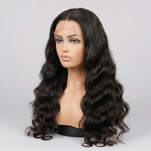 Pelucas de Cabello Humano Virgen Peruano Sin Procesar con Frente de Encaje HD, Textura Ondulada, de 24-30 Pulgadas de Largo, Precio al por Mayor - Product Image 1