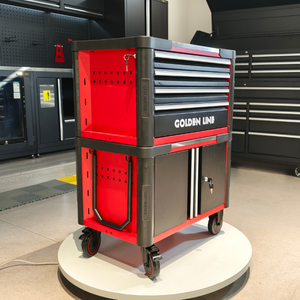 Chariot de travail mobile tout-en-un |   Armoire de rangement d'outils et tiroirs organisateurs avec logo personnalisé, portable pour mécaniciens et techniciens - Product Image 2