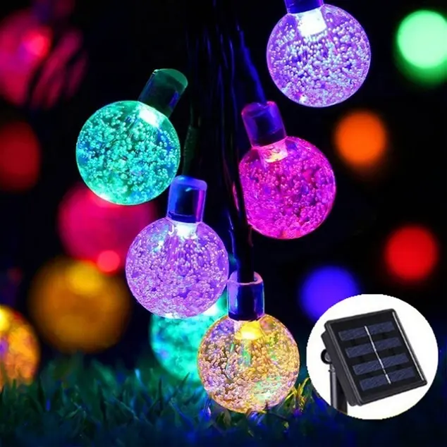 Wholesale Lamp Outdoor Garden LED Christmas Tree solar String Light restaurant lighting decoration