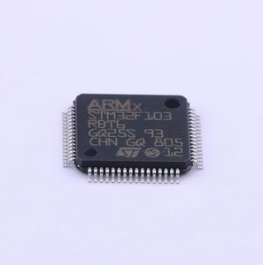 MCU STM32F ARM Cortex M3 RISC de 32 bits, 128 KB de memoria Flash, 2.5V/3.3V, 64 pines, LQFP en bandeja - Bandejas STM32F103RBT6 - Product Image 1