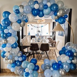 Ballons bleus et blancs, flocons de <span class=keywords><strong>neige</strong></span>, fournitures de fête, kit de fête d'<span class=keywords><strong>anniversaire</strong></span> de princesse, décorations de fête sur le thème de la <span class=keywords><strong>neige</strong></span> pour filles - Product Image 2