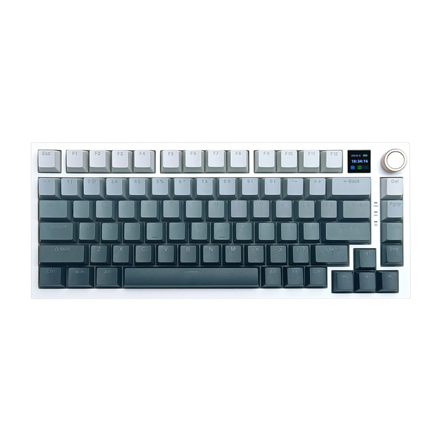 NEW MK75 Plus Wireless Mechanical Gaming Keyboard 75% Layout Gradient Keycaps TKL Keyboards Customized Gamer Keyboard