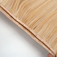 Extensiones de Cabello Humano con Trama Invisible de Doble Capa, Tipo Mariposa, con Orificios XO, Trama Doble