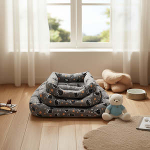 Set Letto per Animali Domestici in Tre Pezzi Imbottito in Cotone Modello YM1295 - Product Image 3