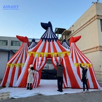 Arc gonflable de décoration de cirque, arc gonflable à motifs sur le thème du château pour la fête