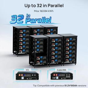 ECO-WORTHY <span class=keywords><strong>Cubix</strong></span> 100 Pro, Batería de Rack para Servidor, 51.2V 100AH LiFePO4, Bluetooth, WiFi, Baja Temperatura, 10 Años de Garantía, Fuera de Red - Product Image 5
