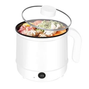 Casserole électrique 1,7 L avec cuiseur vapeur, mini-casserole multifonction portable, pot à nouilles pour la maison - Product Image 1
