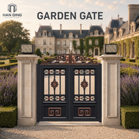 Portail de jardin moderne en aluminium de 1,2 m résistant aux UV, à lattes verticales découpées au laser, noir mat thermolaqué, pour allée sécurisée, directement de l'usine