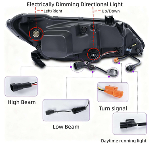 AURON Nuevo Faro Delantero LED de 32V con Chip de Alto Lumen X6 12V, Actualización Retrofit, Iluminación Blanca de 6000K, para Modelos 2005-2012, Tipo OE - Product Image 3