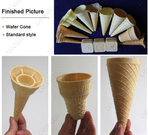 Nhà Máy Giá Baking Đường Cone Maker Máy Ice Cream Cone Wafer Dây Chuyền Sản Xuất - Product Image 4
