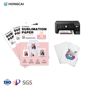 <span class=keywords><strong>Papier</strong></span> de Sublimation Hongcai A3 pour <span class=keywords><strong>Transfert</strong></span> Thermique, 50 Feuilles Séchage Rapide, Format A3+, pour T-shirts, Oreillers et Tasses - Product Image 1